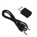 USB Bluetooth 5 0 Receiver Wireless Adapter AUX Jack Car Music Stereo Zpaxo Black