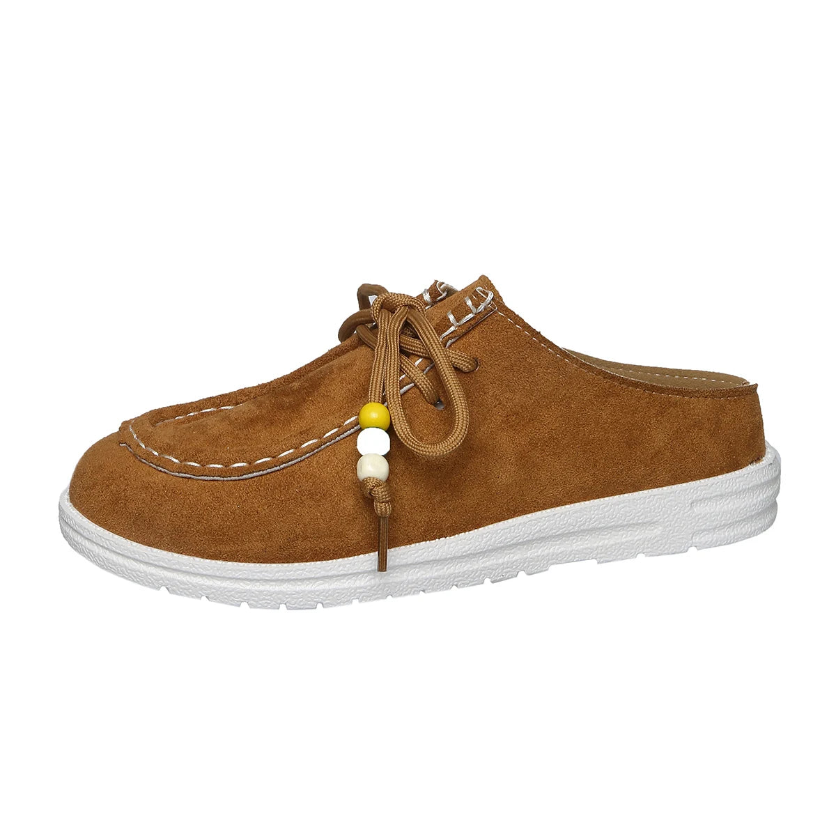 2025 New Women Loafers Retro Bohemian Roman Style Sneakers Women Spring Autumn Shoes Fashion Thick Heel Single Shoes Women Zpaxo ginger yellow 43