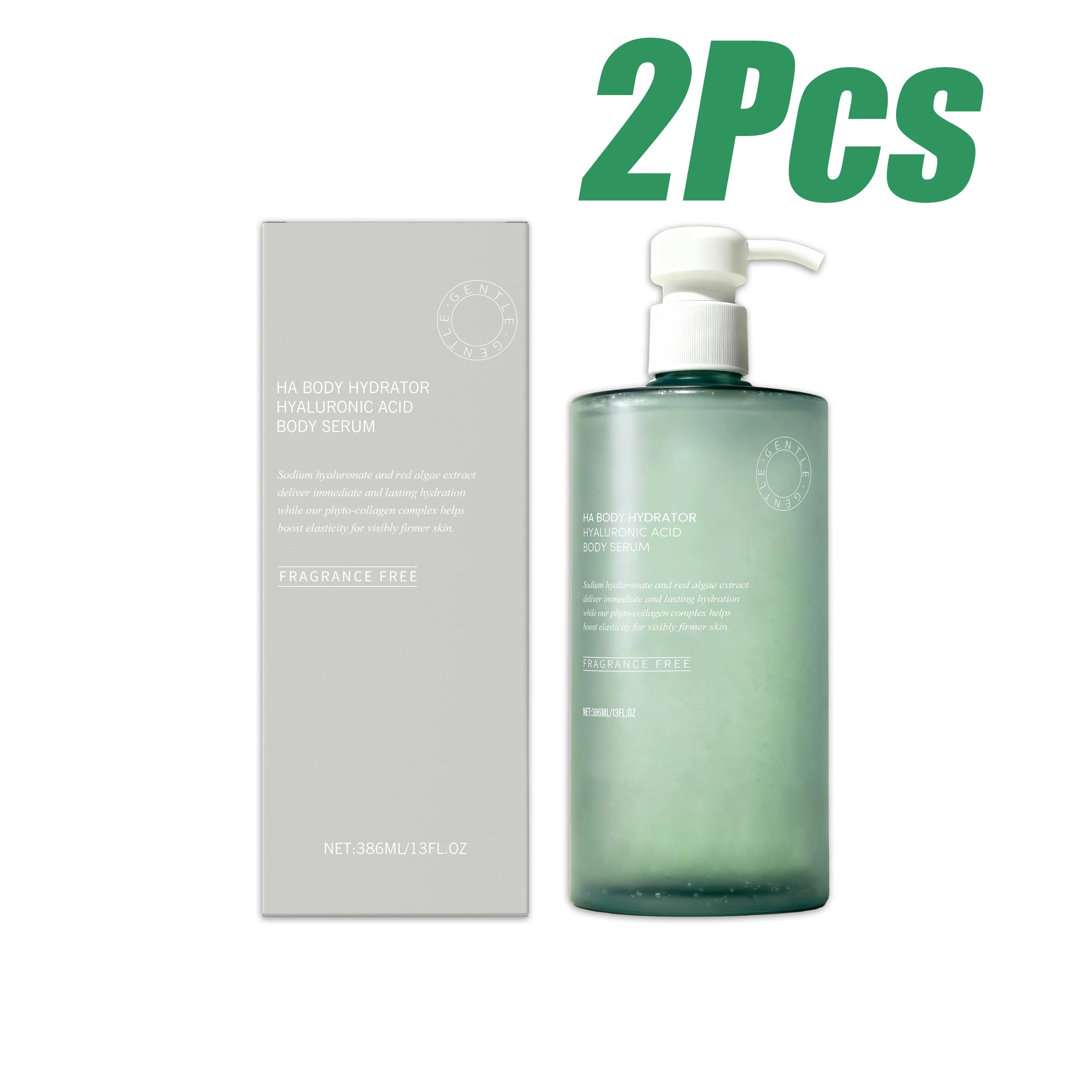 Hoygi Hyaluronic Acid Body Serum – Deep Hydrating Lotion Body Serum Zpaxo 2Pcs
