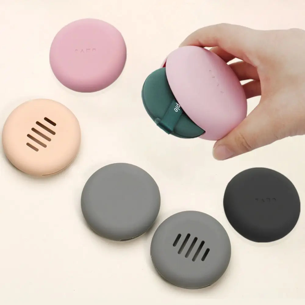 Soft Silicone Makeup Sponge Holder Multi-hole Design Travel Portable Beauty Sponge Storage Case Reusable Zpaxo