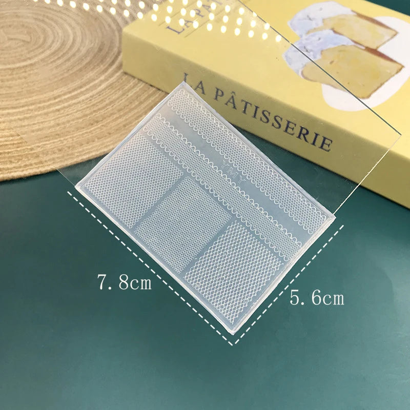 Lace Silicone Mold Nail Art Ultra-thin 3D French Rose Lattice Pattern Zpaxo 194