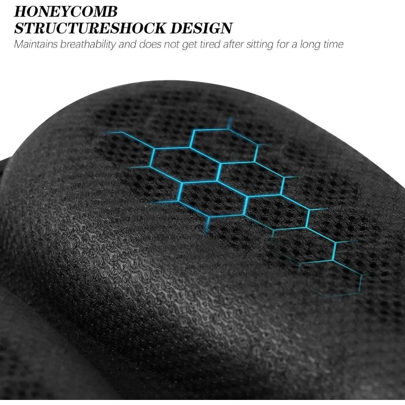 3D Honeycomb Gel Motorcycle Seat Cushion – Anti-Slip Ride Pad