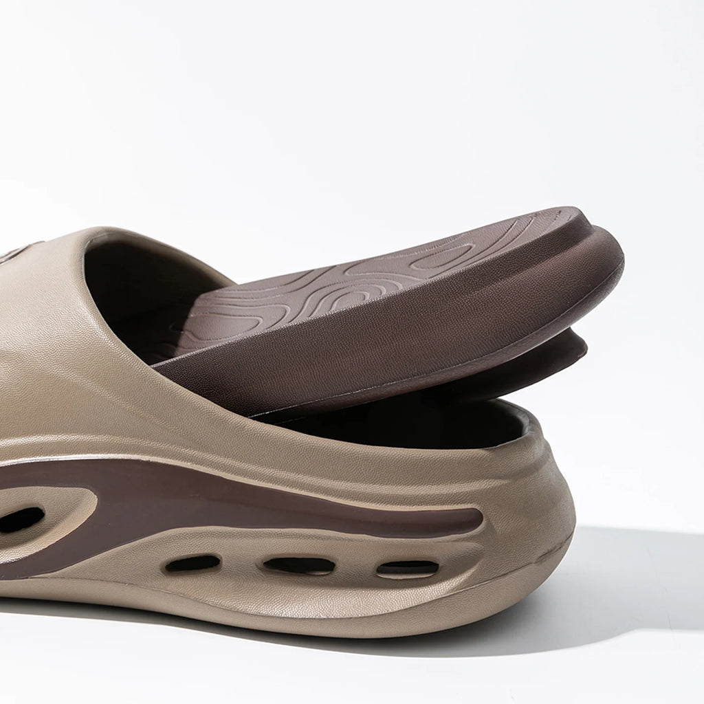 Men's Outdoor Slides Summer Thick Sole Sandals Non-slip Durable Beach