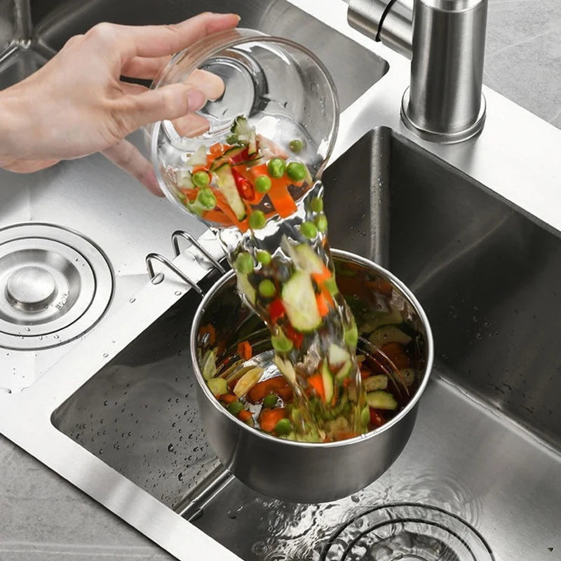 Professional Food Catcher Sink Stainless Steel Strainer Basket Zpaxo