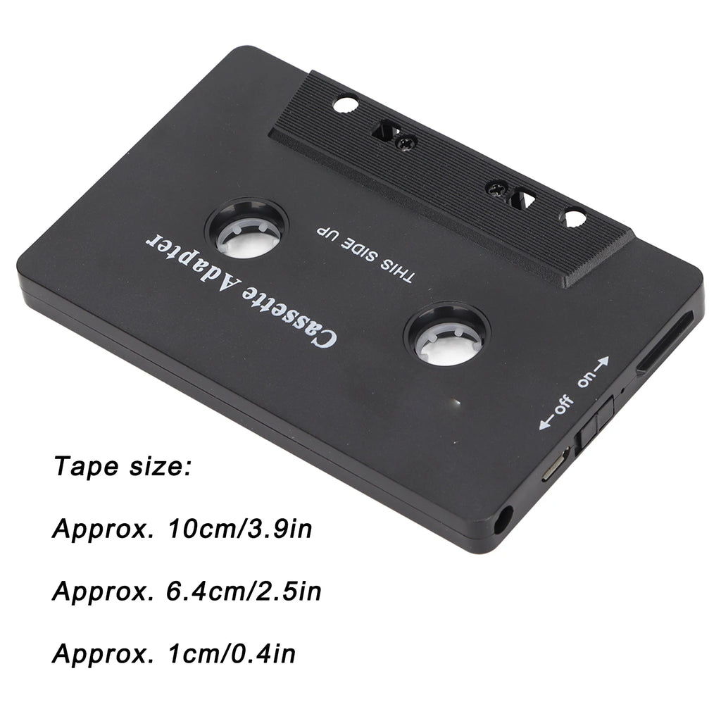 Bluetooth Cassette Adapter Noise Reduction Stereo Fidelity Tape Aux
