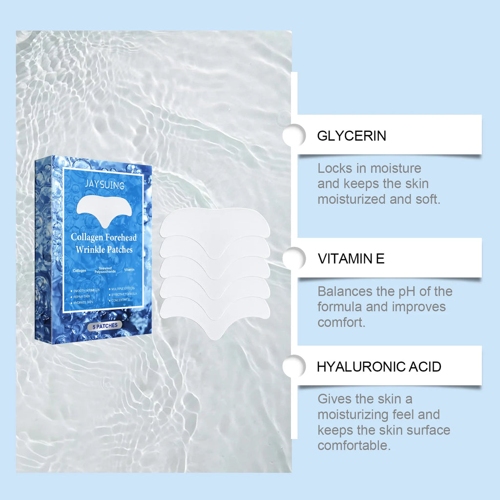 Collagen Anti-Wrinkle Forehead Patch – Frown Line Remover Forehead Wrinkle Patch Zpaxo