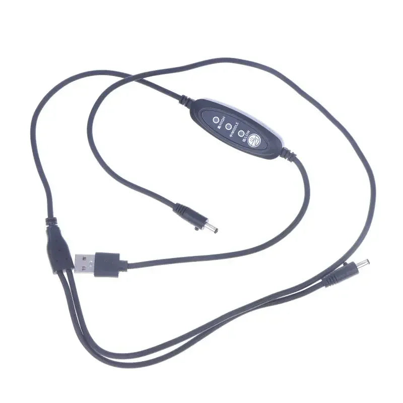 1PC USB Fan Speed Controller Fan Controller Adaptor Connector New 3 Stage Wind Power Adjustment Cooling Clothes Fan Cable Zpaxo