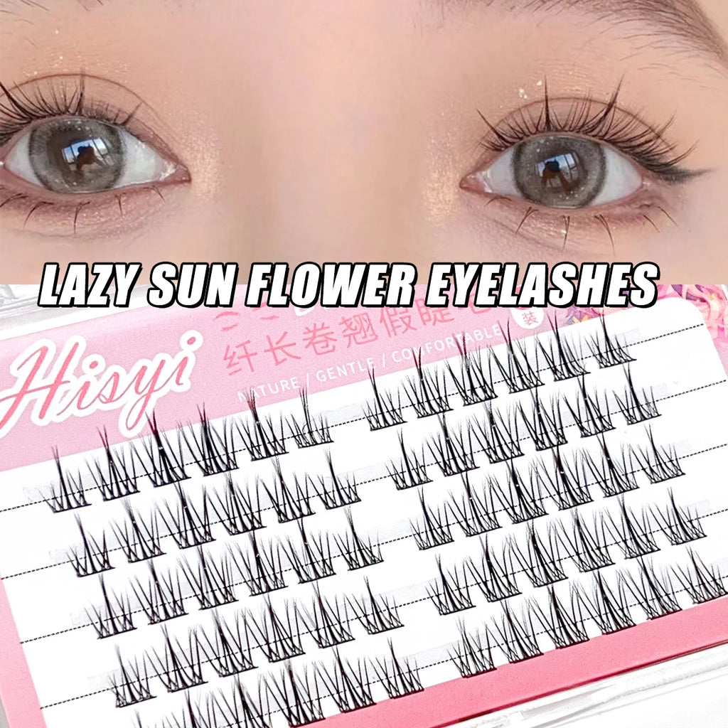 DIY false eyelashes cluster false eyelashes easy to operate for beginners natural curl 3 rows-10 rows perfect holiday gift Zpaxo