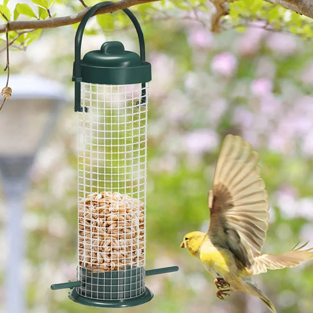 3PCS Wild Bird Feeder House Transparent Hanging Bird FeederGarden Patio Yard Feeding Station Pet Bird Supplies Seed Dispenser Zpaxo