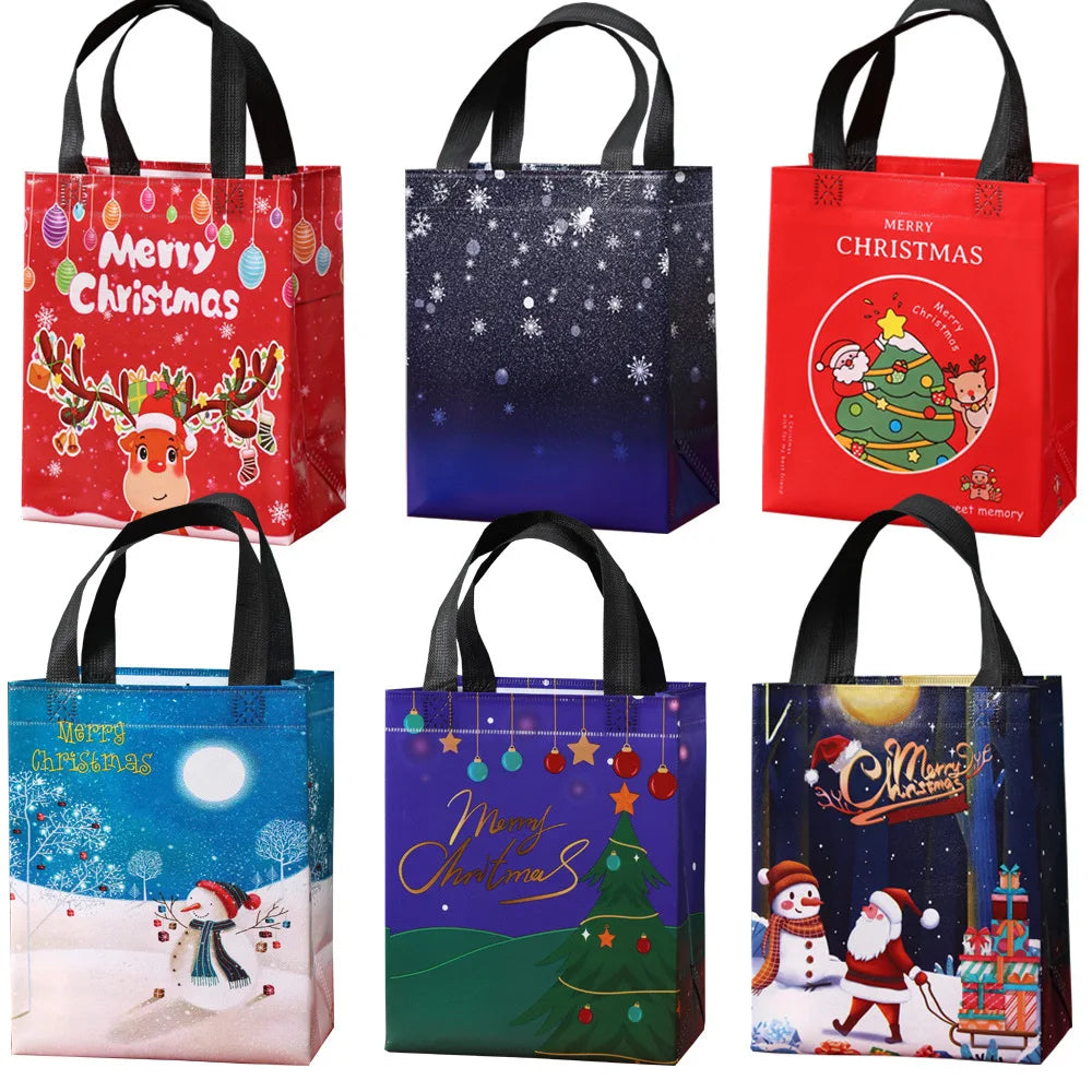 Non-Woven Christmas Gift Bags – Festive Holiday Tote Bag Holiday Gift Bag Zpaxo