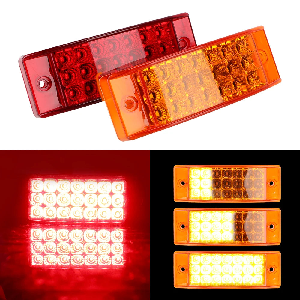 21 LED Tail Light Waterproof Brake Rear Warning Tailight 12V 24V