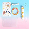 1 Set DIY Drawing Pens PCL Low-Temperature 3D Printing Pen With 236inch Filament USB Charging Christmas Gift For Beginners Zpaxo White