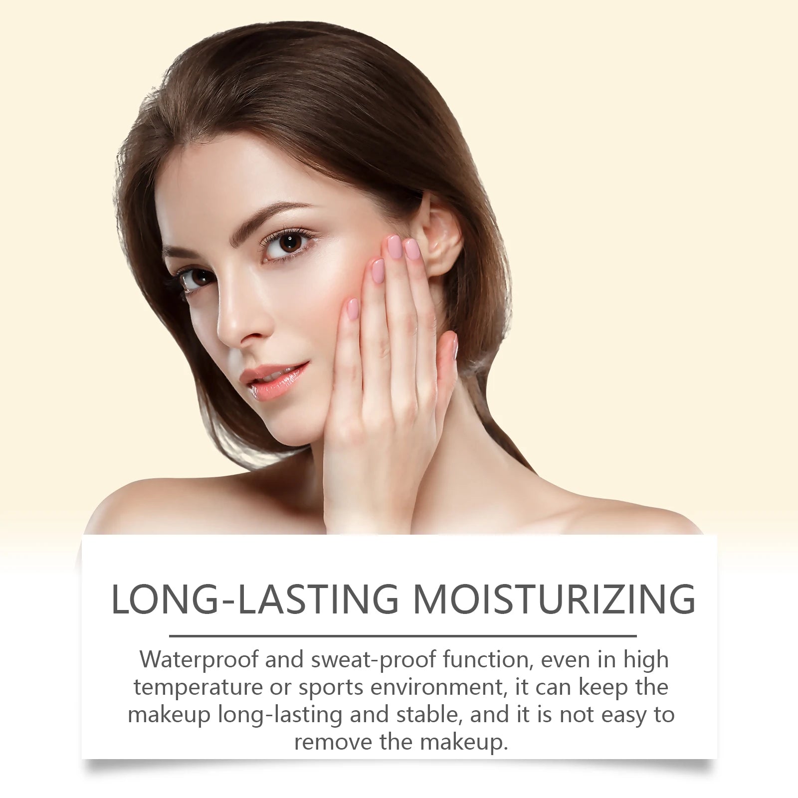 Long-Lasting Waterproof Makeup Sunscreen BB Cream Liquid Foundation Concealer Moisturizing Brightening Lightweight Skin Outdoor Zpaxo