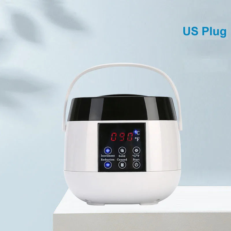 500ML Wax Heater For Hair Removal Wax Melting Warmer Pot with LCD Temperature Display Hard Wax Melter Professional Tool Zpaxo 045-W-US