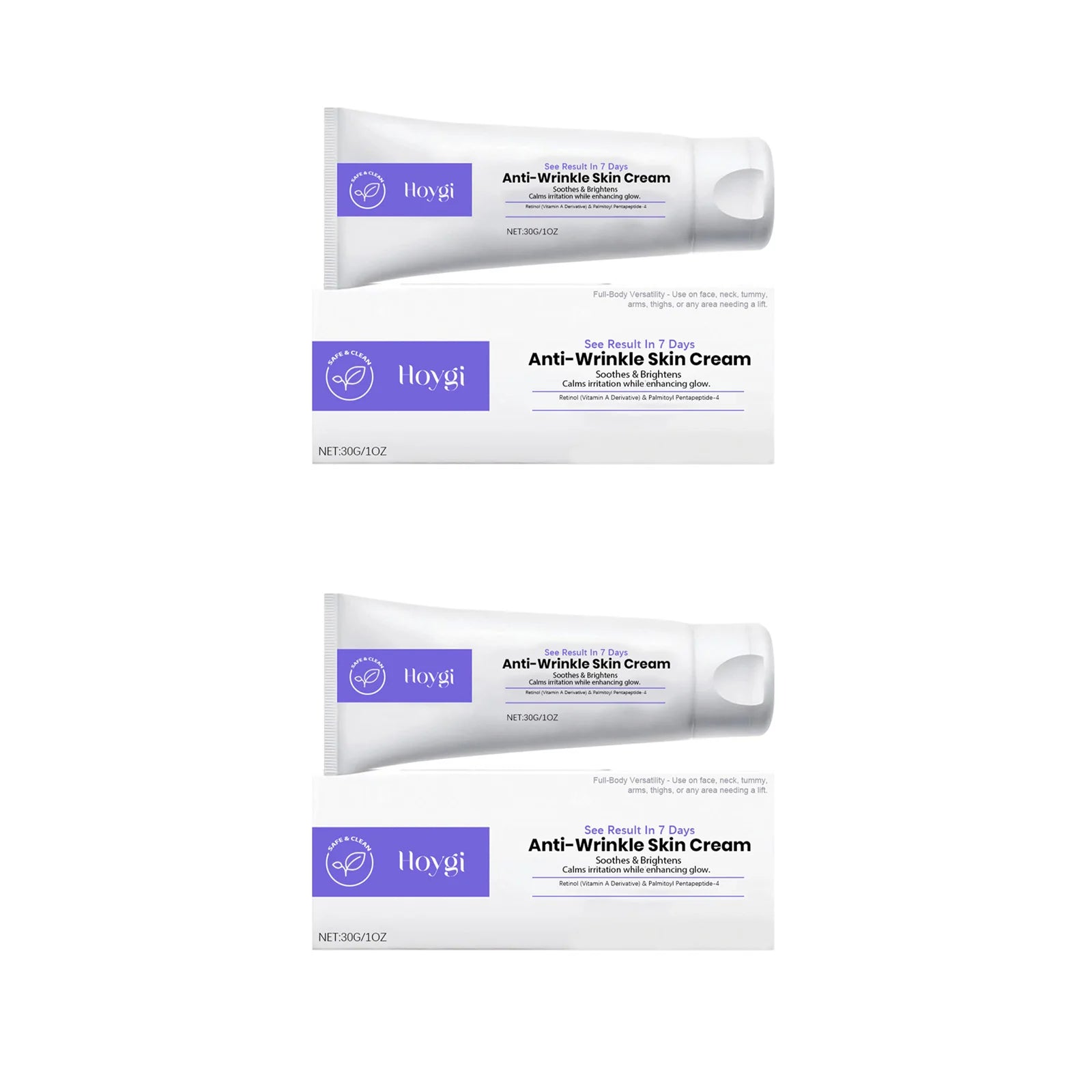 Hoygi Retinol Firming Cream – Anti-Aging Face & Neck Retinol Firming Cream Zpaxo 2 x 30g Boxed