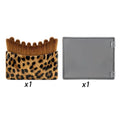 Leopard Print Lymphatic Contour Face Brush Square Shape Reduce Zpaxo 2
