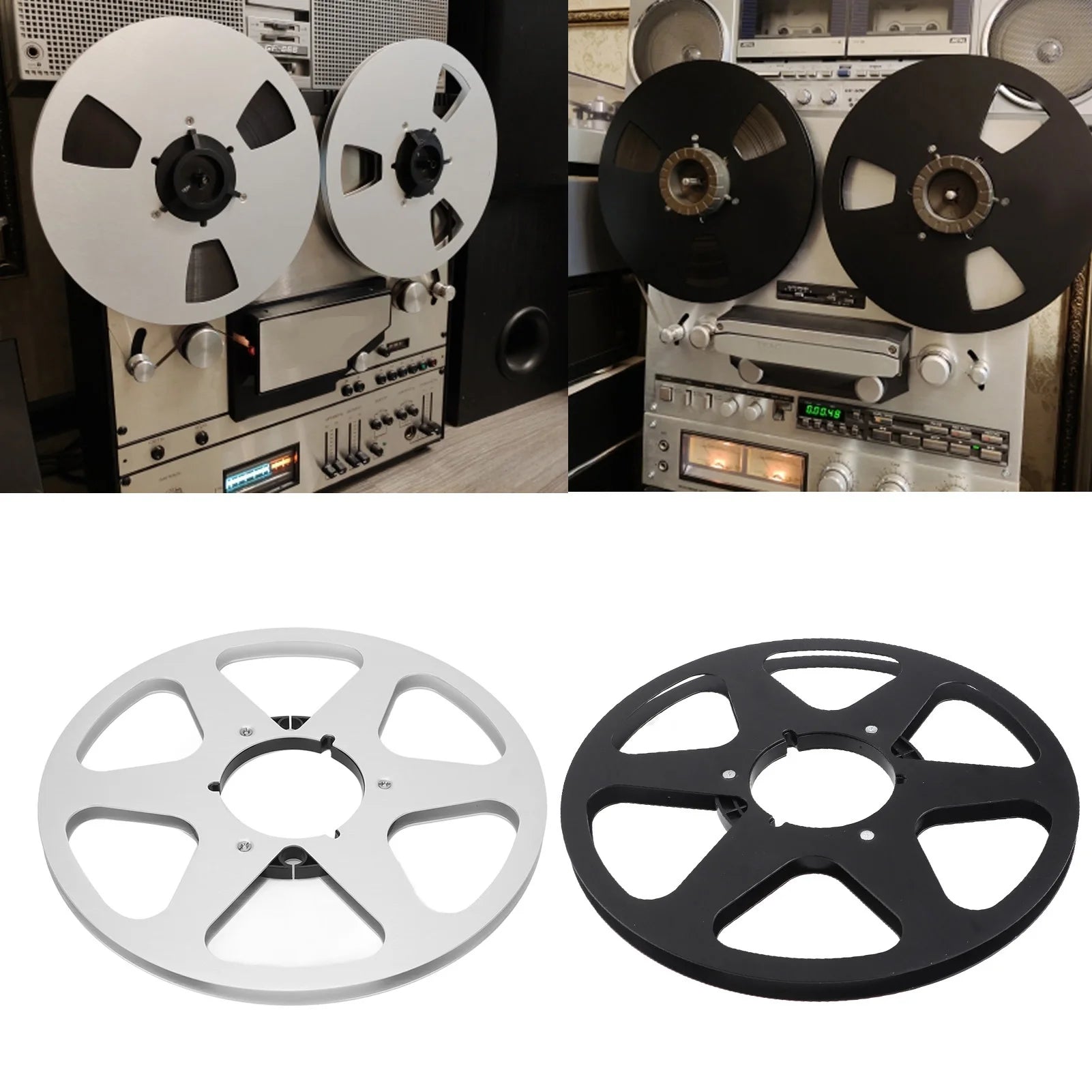 Open Reel Takeup 6 Holes Sound Aluminum Empty 1 Tapes