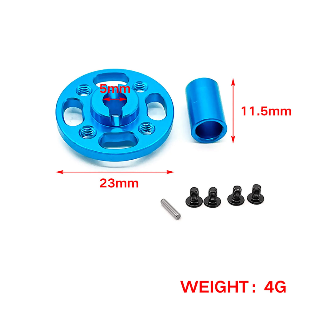 Aluminum High Speed Spur Gear With Gear Mount Kit Upgrade Parts For Tamiya TT02 TT-02 RC Car Accessories Replace 63T/64T/66T/71T