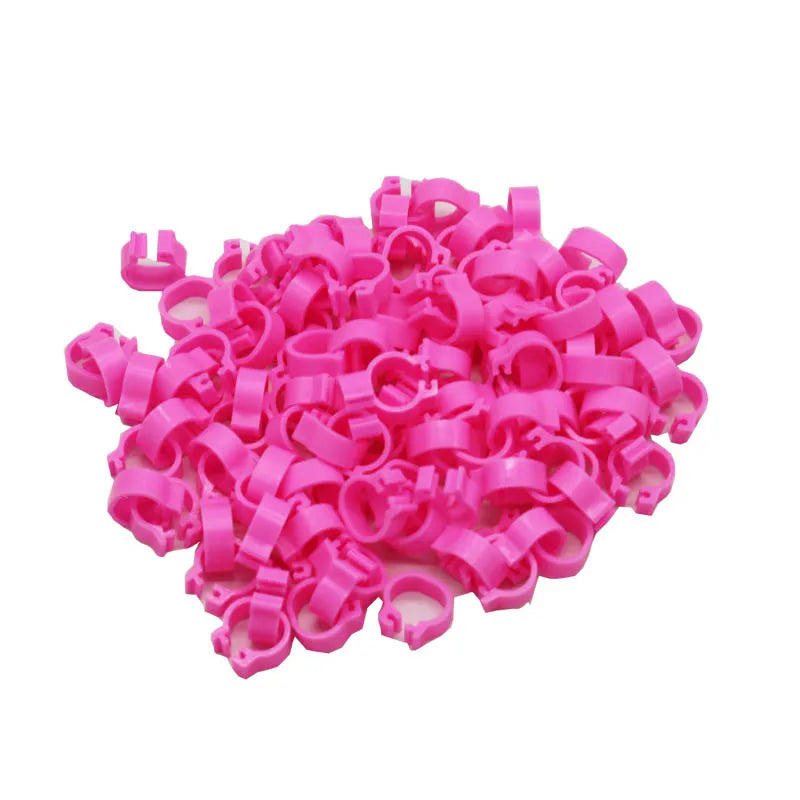Pigeon Leg Poultry Dove Bird Chicks Duck Parrot Clip Rings Band Foot Zpaxo Pink