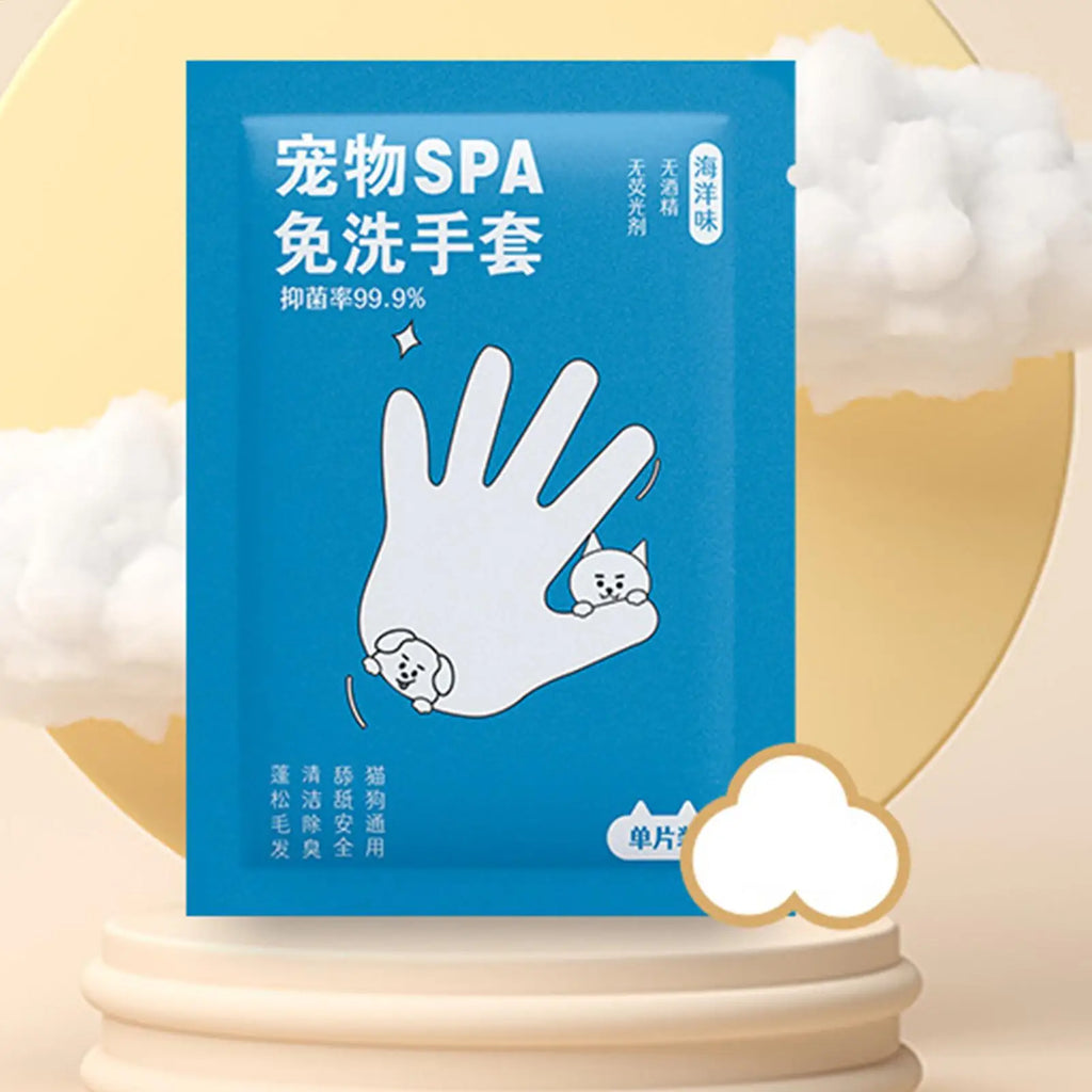 Pet Cleaning Wipes Glove Deodorizing Cleaner Daily Care Puppy Kitten