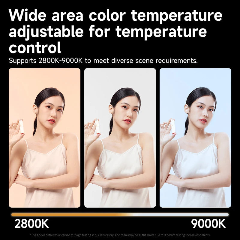 40W LED Camera Light 2500K-9000K Bi-color 4400mAh Video Lamp Handle