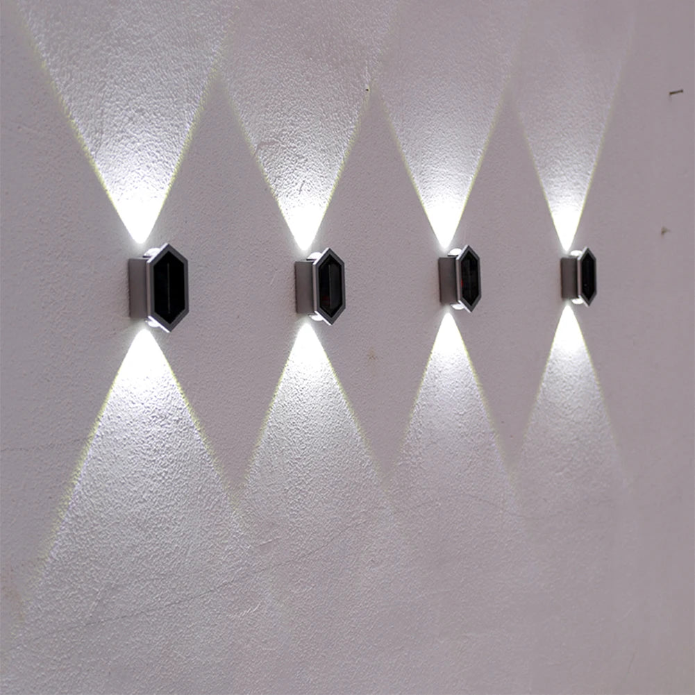 Solar LED Wall Decorative Lamp Plastic House Waterproof Sensory