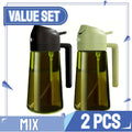 2in1 Kitchen Spray Oil Dispenser Oil Sprayer Polisher Or Only Brush Spray for Air Fryer Salad Grilling Roasting Cooking Kitchen Zpaxo Upgraded-blackgreen