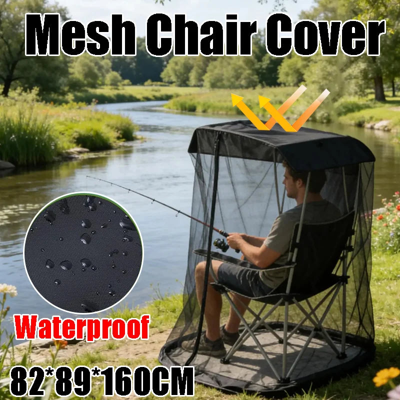 Foldable Waterproof Fine Mesh Chair Cover Mosquito Protection