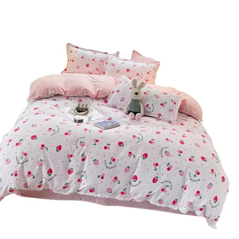 Bed Sheet Washed Cotton Textiles Gentle Brushed Queen Duvet Cover