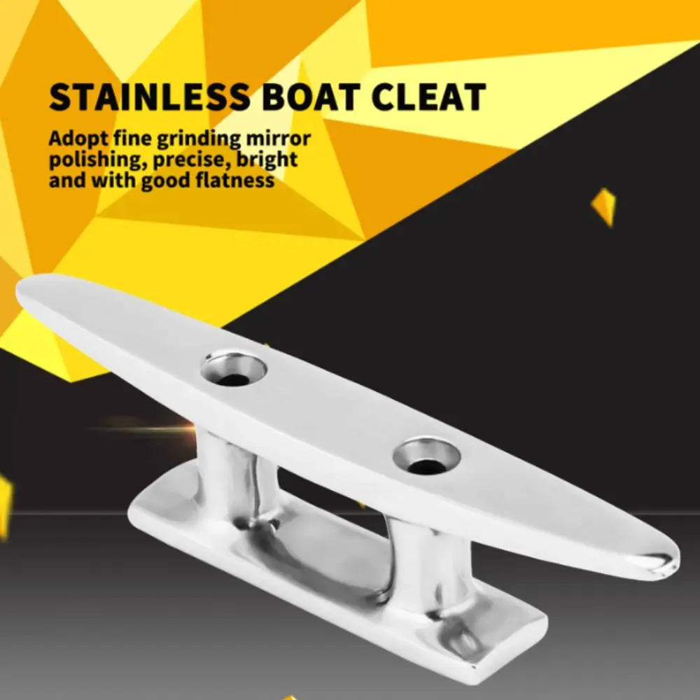 316 Stainless Steel Mooring Cleat Polished Finish Foldable Design Zpaxo
