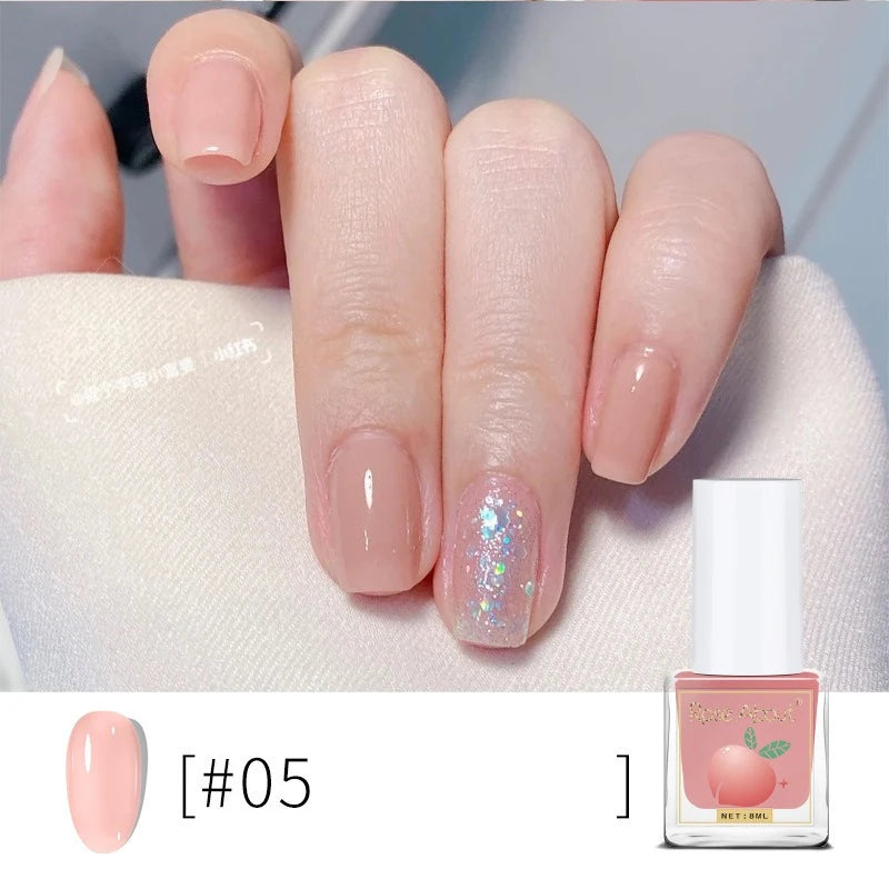 Water-based Peel-off Nail Polish No UV Lamp Needed Long-lasting