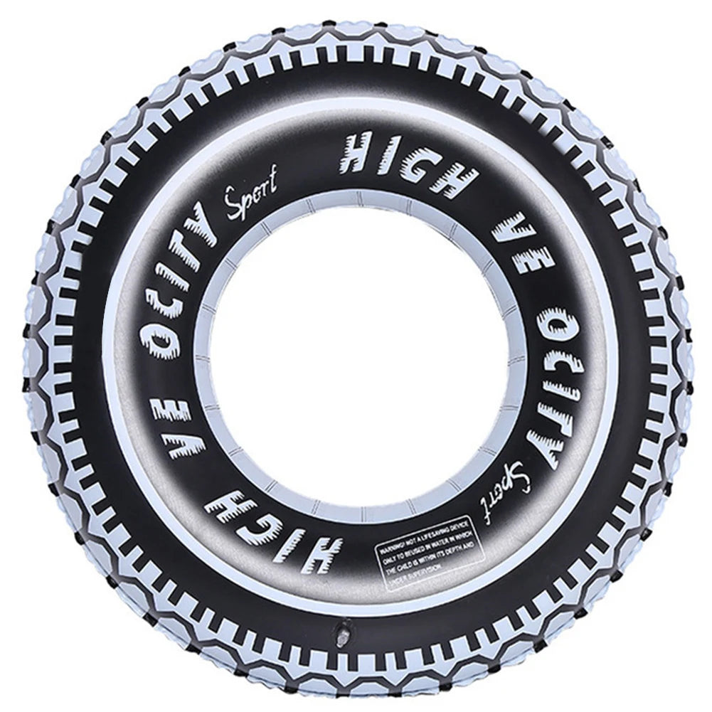 Tyre Shaped Adults Swimming Ring Decorations Car Tire Inflatable Pool