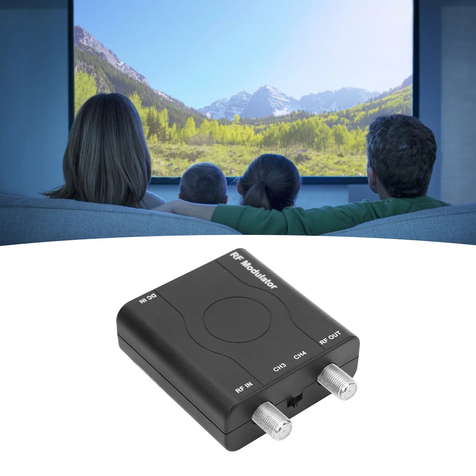 HD RF Modulator Multimedia Interface Stable Sturdy HDM61 1080P PLL