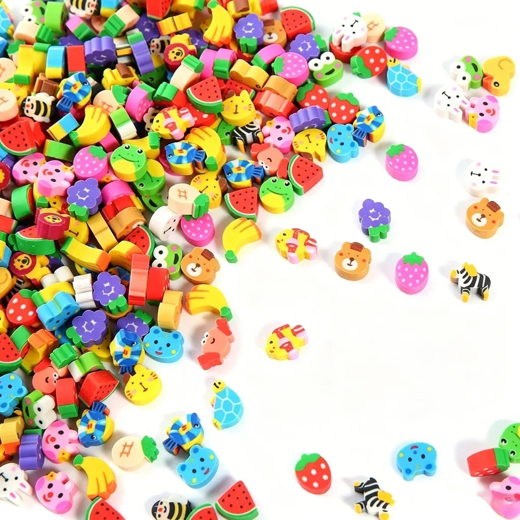 Cartoon Fruit Animal Eraser Love Mini Rubber Cross Border June 1st Zpaxo
