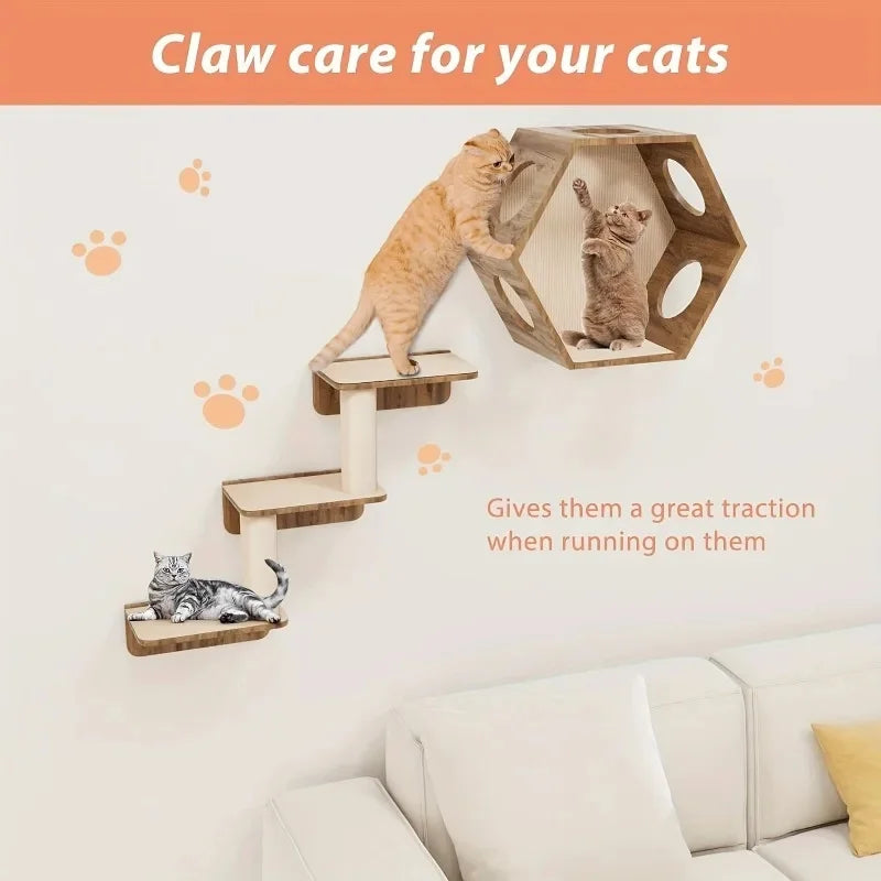 200x40CM Self-adhesive Cat Scratching Mat Protects Furniture Promotes