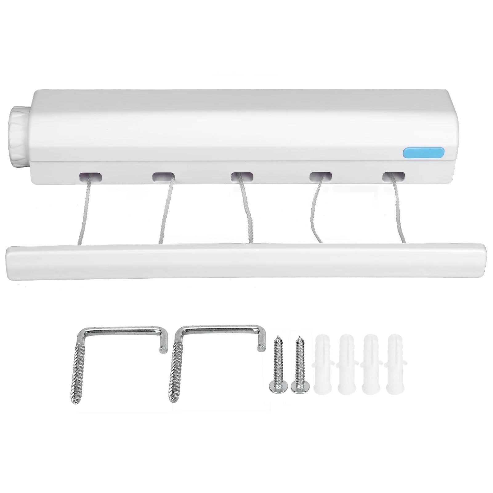 Telescopic Retractable Clothesline Clothes Drying Rope Hanger Indoor