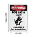 Warning Signs Funny Humorous Waterproof Non Drilling Beware Dog Fence