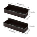 Magnetic Storage Rack Punch Free Refrigerator Storage Basket Kitchen Seasoning Jar Holder Bathroom Toiletries Shelf Strong Magne Zpaxo Black-2pcs