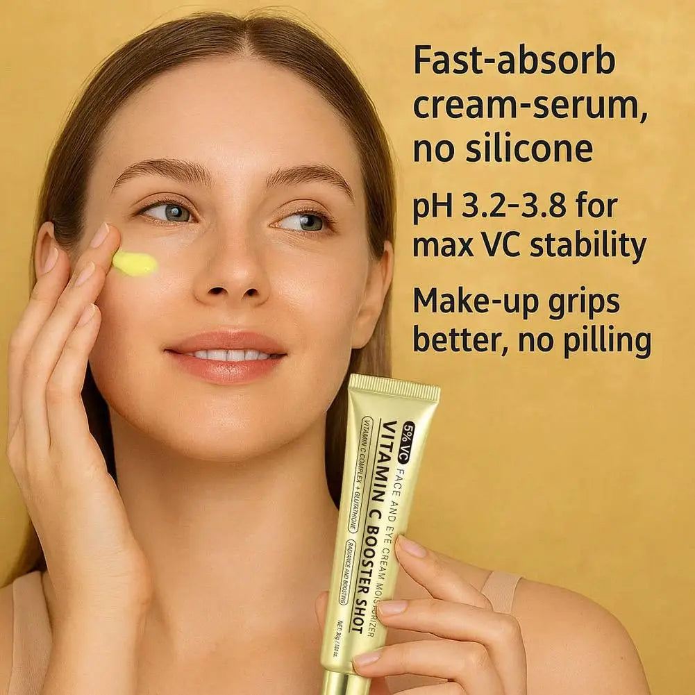 Vitamin C Booster Serum Glutathione Niacinamide V E Brightening Firming Moisturizer Hydrating Lightweight Serum for Face Care Zpaxo