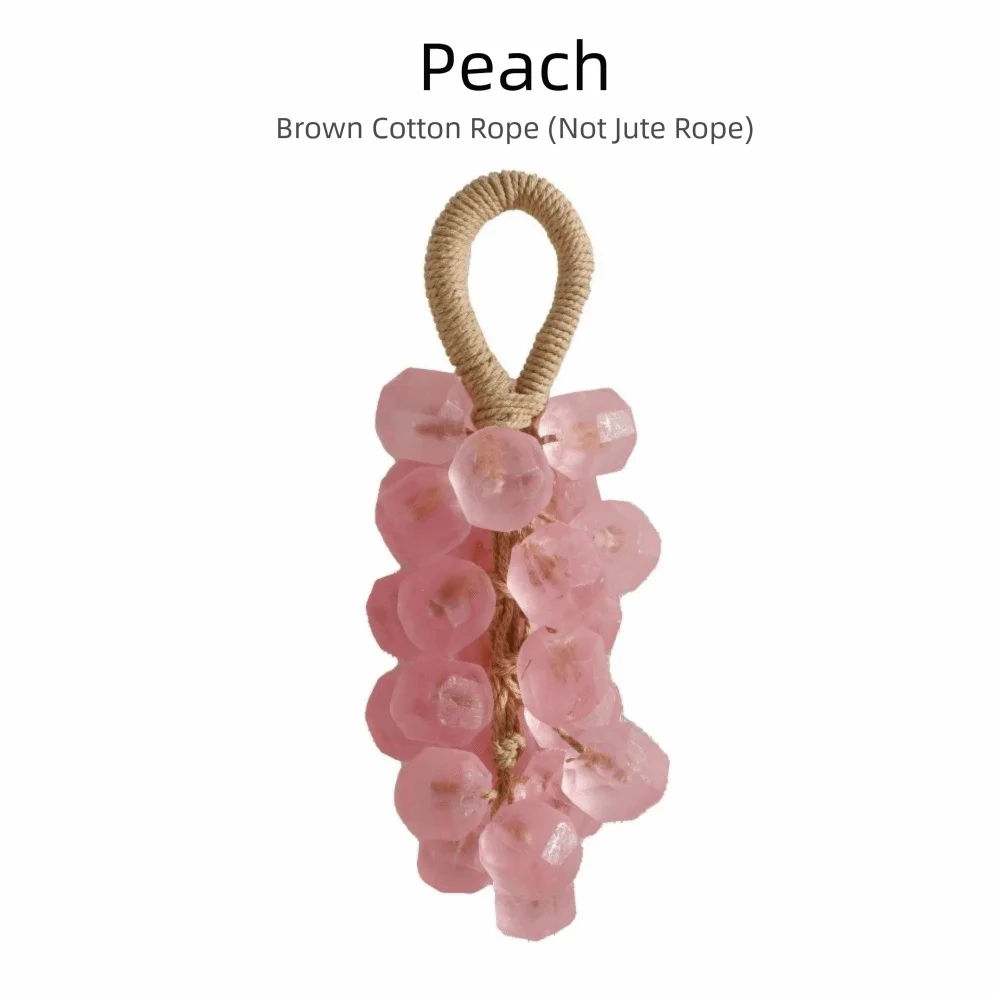 Handmade Grape Soap Rope Clear Whole Bunch Cluster Bar Crystal DIY Zpaxo pink