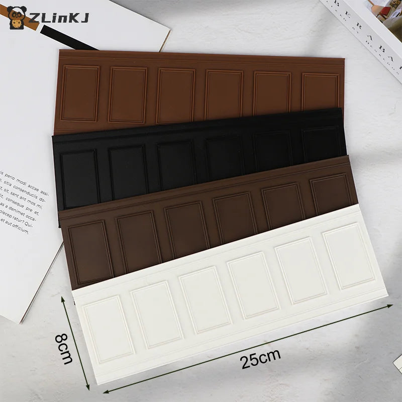 ▶1Pcs Resin Mini Wall Panel Model Is Great For 1:12 Miniature Dollhouse Decoration 25 * 8 * 0.3cm Zpaxo