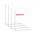 Clear Table Acrylic Sign Holder Stand Plastic Picture Paper Card