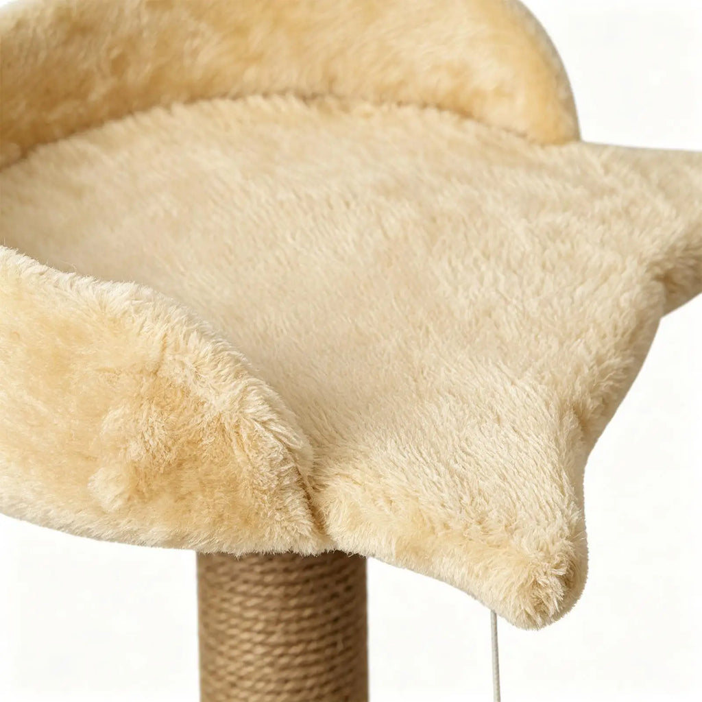 Cat Scratcher Tall Interactive Tower Plush Ball Ornament Post Indoor