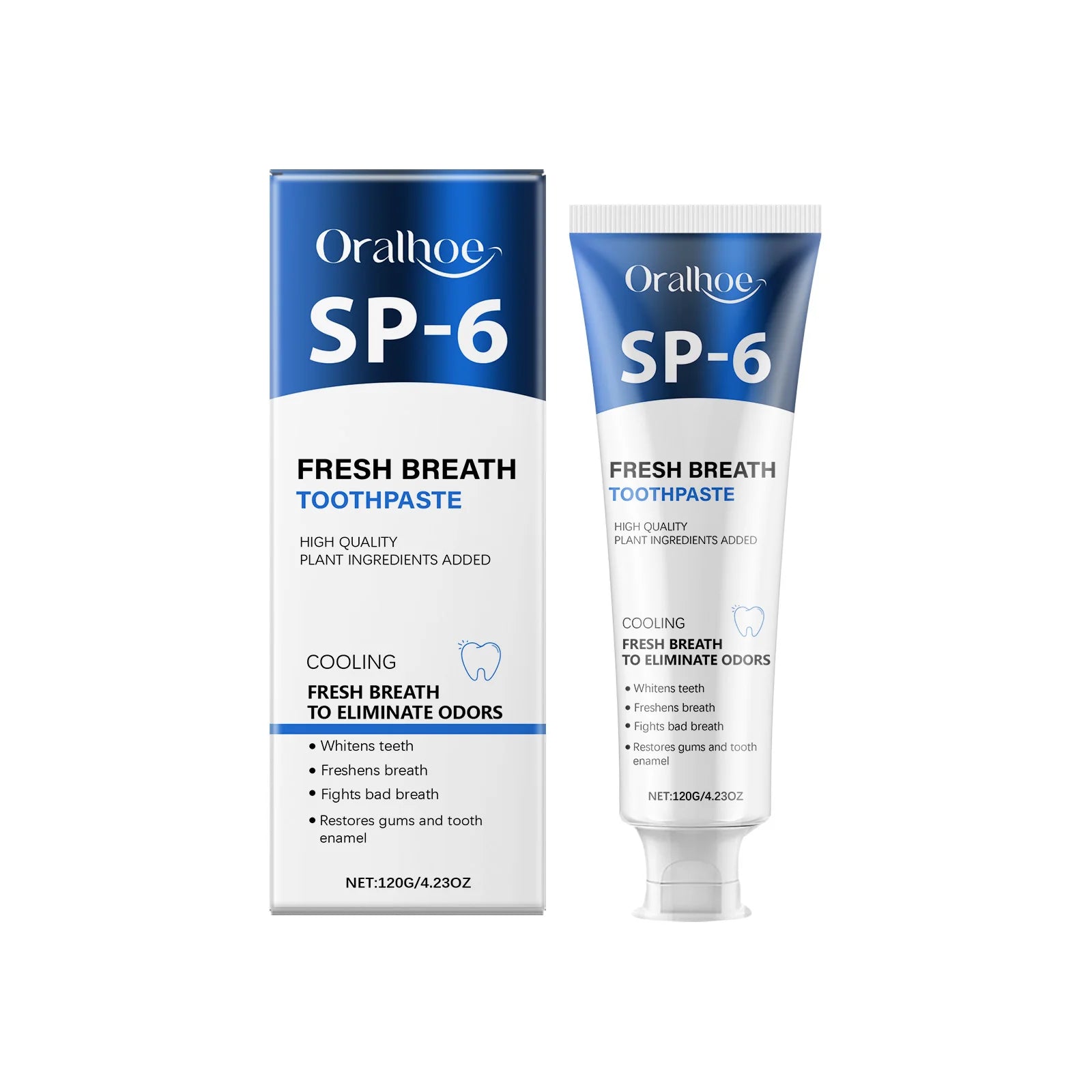 SP-6 Fresh Breath Toothpaste Dental Calculus Remover Bad Breath Removal Effectively Brightening Whitening Teeth Toothpaste Zpaxo 120g boxed