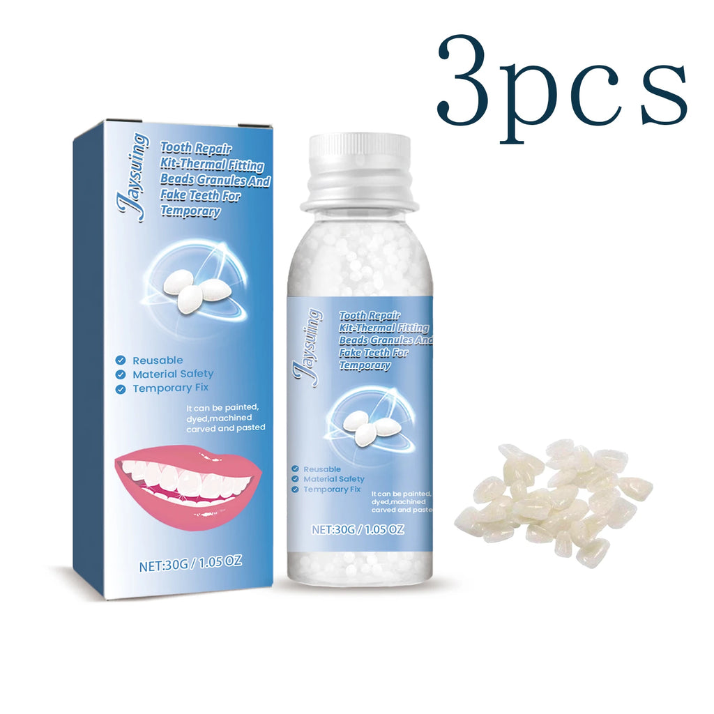 Temporary Tooth Repair KitFor Halloween makeup, fix gaps, cavities and broken teeth with moldable dental resin Zpaxo 3pcs
