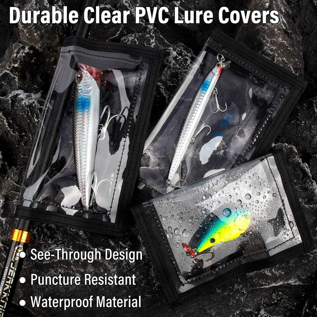Fishing Lure Covers Clear Bait Wraps Protective Sleeves Tackle