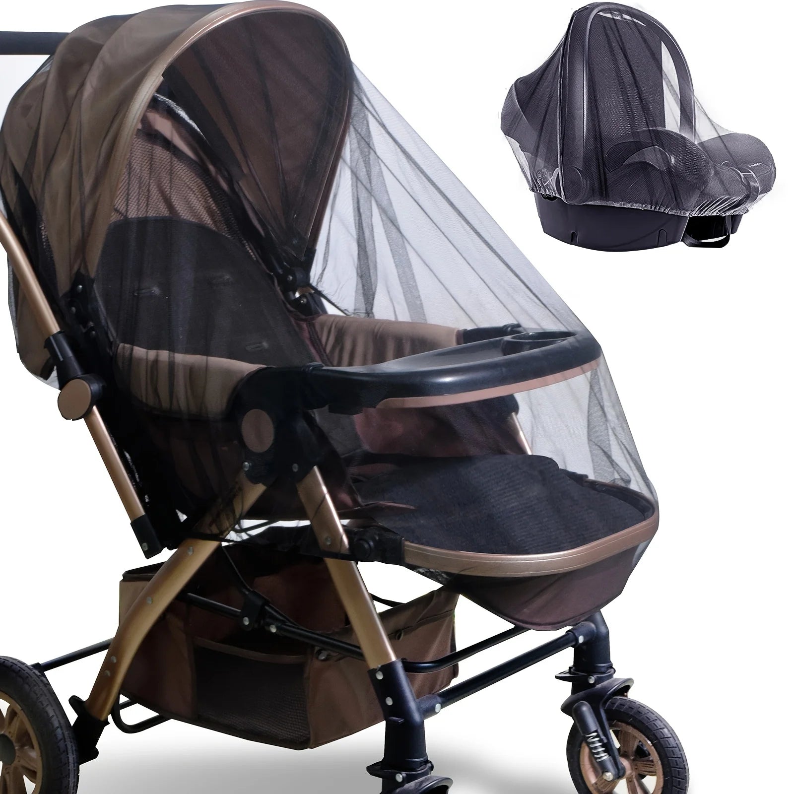Baby Stroller Supplies Full Face Mosquito Cover Net Durable