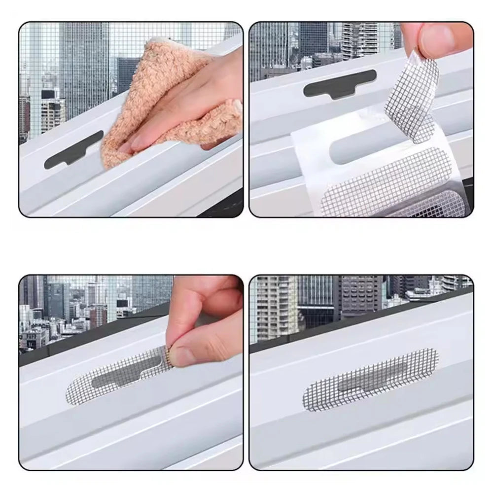 10/20/50Pcs Repair Broken Hole Screen Net Window Screen Repair Sticker Window Net Anti-mosquito Mesh Door Mosquito Net Patch Zpaxo