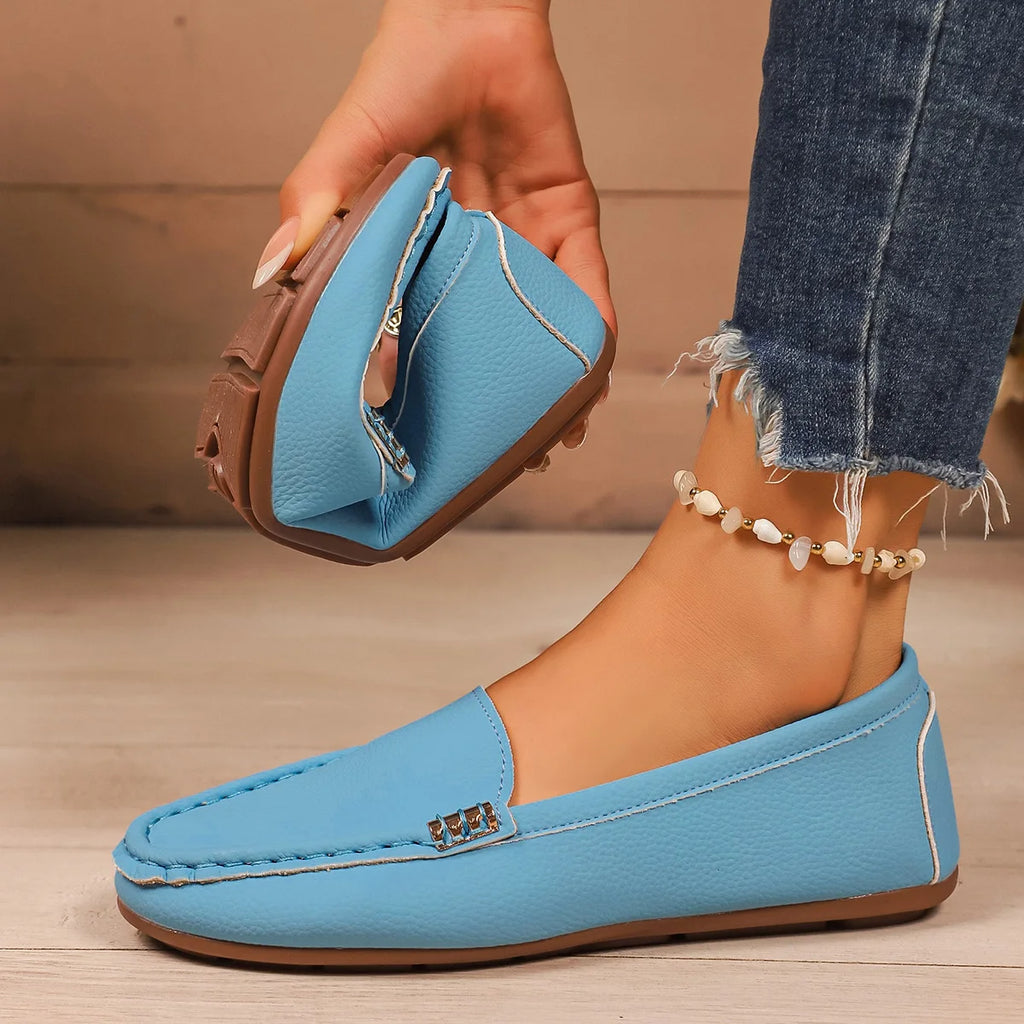 Women Loafers Comfortable Casual Sneakers Slip on Ballet Flat Shoes Women Outdoor Lightweight Shoes for Women Zapatos De Mujer Zpaxo