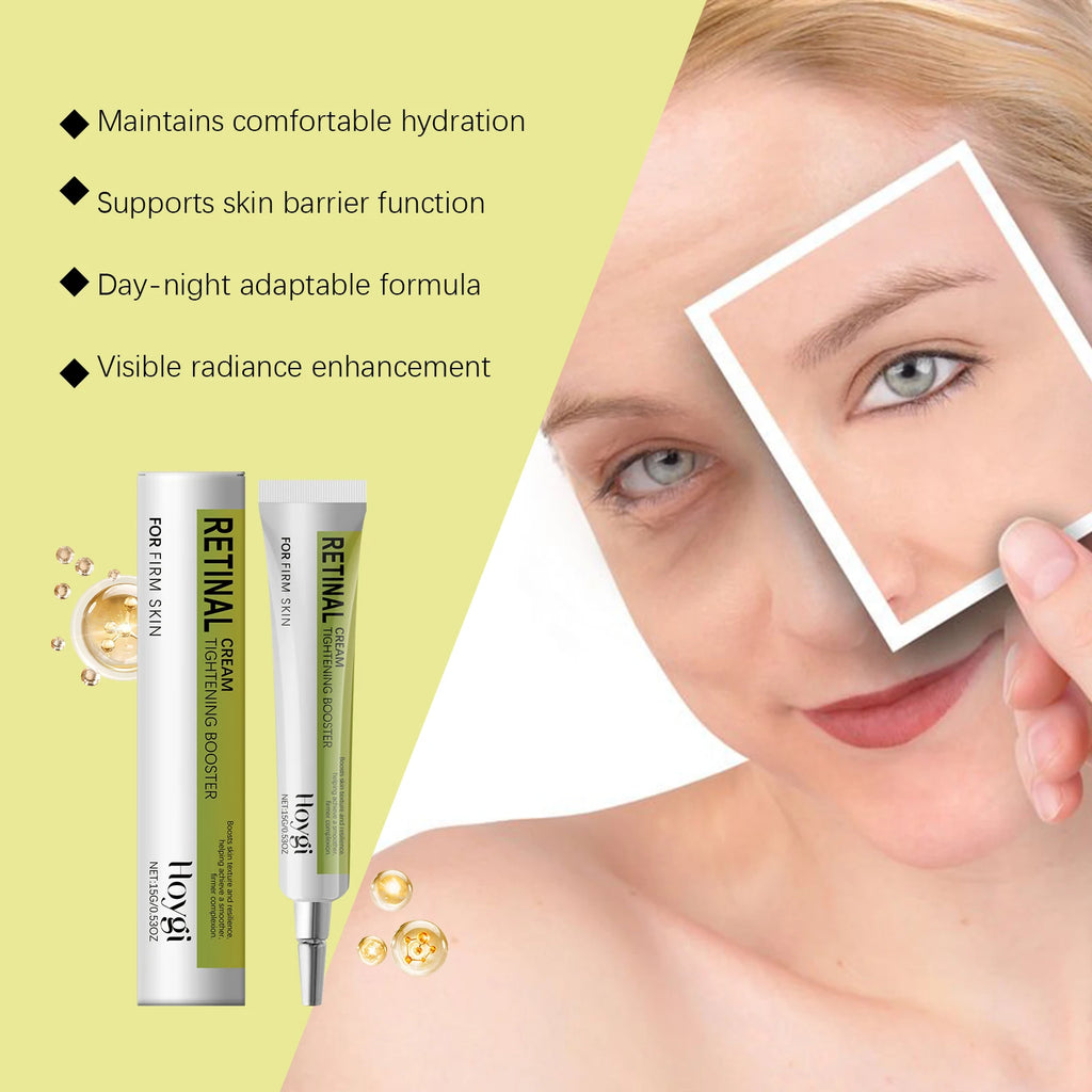 Hoygi 15g Retinol Eye Cream Gentle Renewing Formula for Delicate Eye Area Hydrates Improves Skin Texture Night Use Recommended Zpaxo